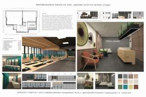 Тян Марія Анатоліївна. Дизайн інтер’єру фітнес-студії