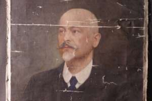 Ляхович Наталія. «Портрет старшого мужчини», ХХ ст., до реставрації