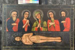 Яцків Ірина Василівна. Реставрація Плащаниці, автор невідомий.