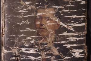 Ляхович Наталія. «Портрет молодого духівника», кін. XVIII ст., до реставрації